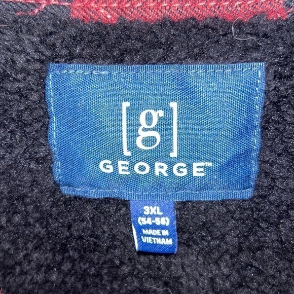 George Jacket Fleece Lined Long Sleeve Buffalo Check Plaid Winter Jacket - Picture 3 of 11